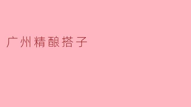 ### 广州精酿搭子:探索独特的啤酒文化之旅