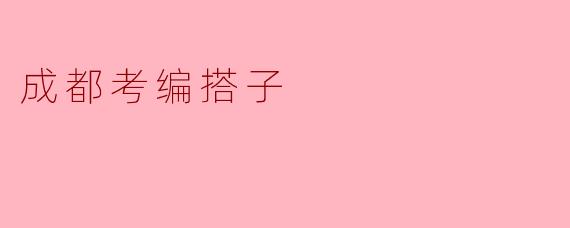 成都考编搭子