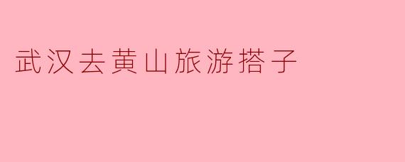 有没有人计划从武汉去黄山旅游，想找个搭子一起去？****