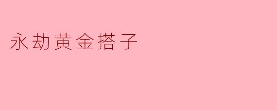 永劫黄金搭子