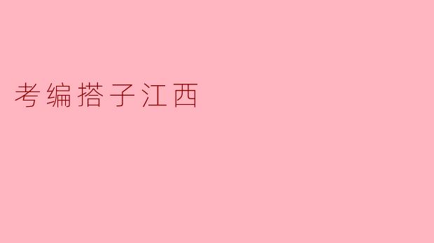 考编搭子:一场在江西的梦想追逐
