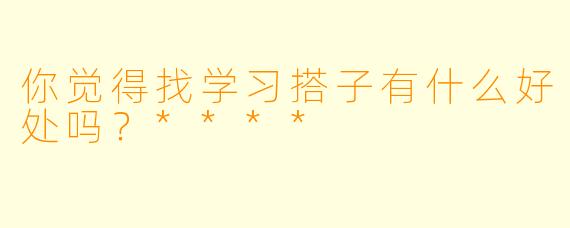 你觉得找学习搭子有什么好处吗？****
