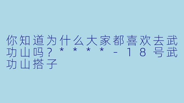 你知道为什么大家都喜欢去武功山吗？****-18号武功山搭子