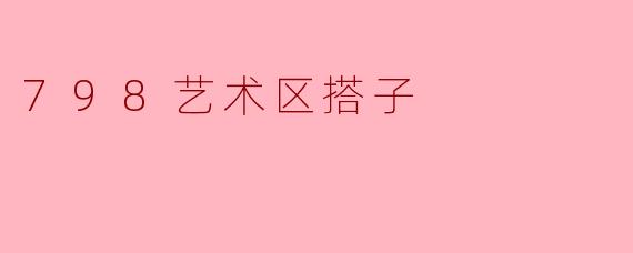 探索798艺术区的搭子文化:艺术与社交的完美结合