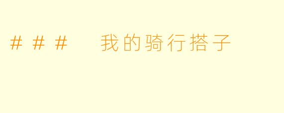 ### 我的骑行搭子