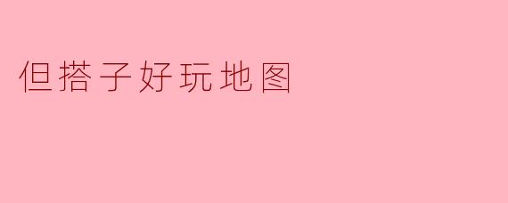 但搭子好玩地图