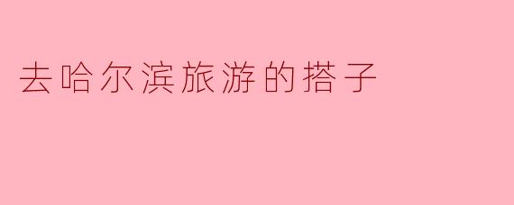 去哈尔滨旅游的搭子
