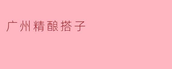 广州精酿搭子