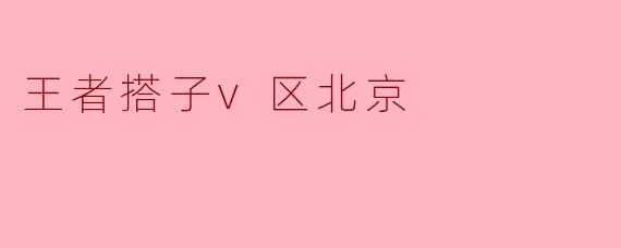 王者搭子v区北京