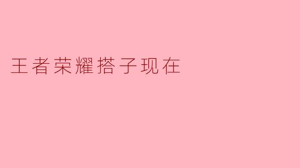 王者荣耀搭子现在