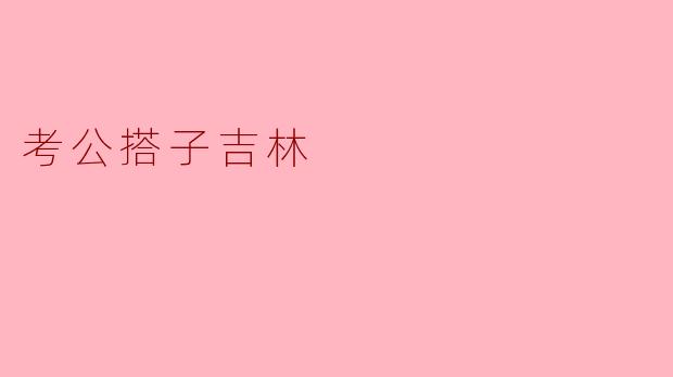 考公搭子吉林有什么优势吗？**  **