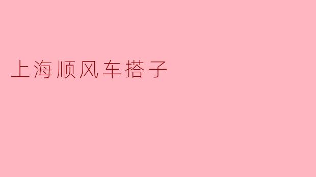 上海顺风车搭子