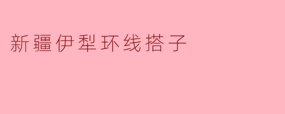 新疆伊犁环线的搭子是什么?****