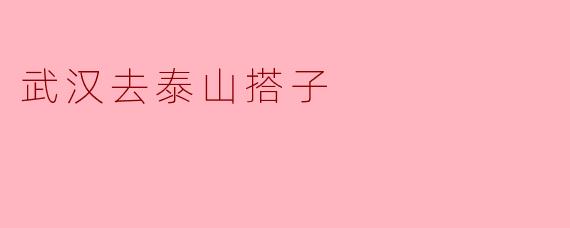 武汉出发,探秘泰山之巅——与搭子的奇妙旅程