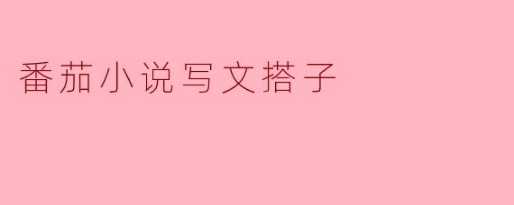 番茄小说写文搭子