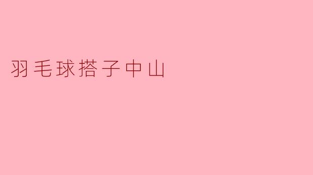羽毛球搭子中山