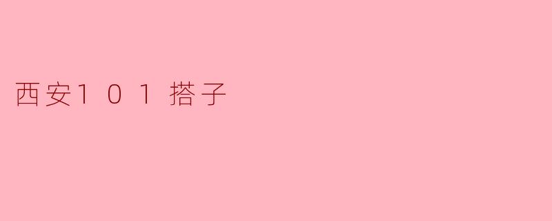 ### 探索西安101搭子的魅力与便捷