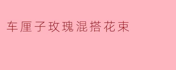 车厘子玫瑰混搭花束