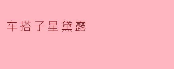 车搭子星黛露