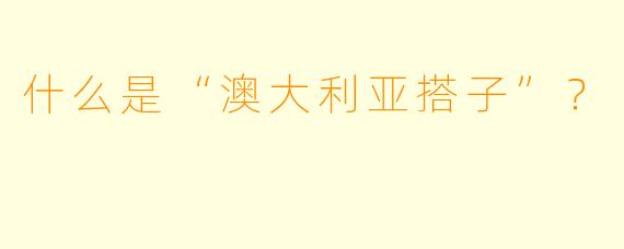 什么是“澳大利亚搭子”？  