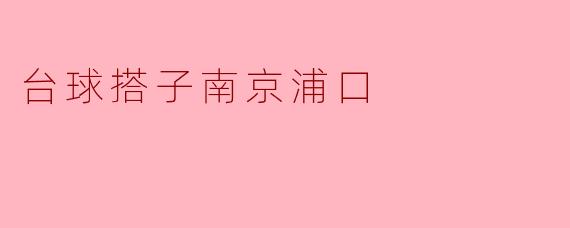 台球搭子南京浦口