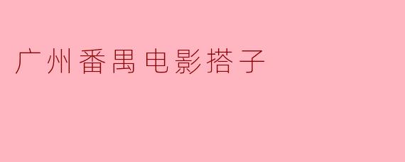 广州番禺电影搭子