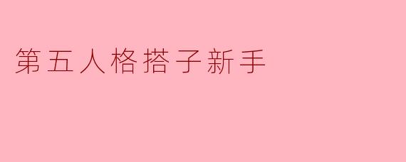 第五人格搭子新手