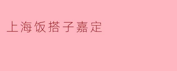上海嘉定有哪些适合“饭搭子”聚餐的性价比高餐厅?
