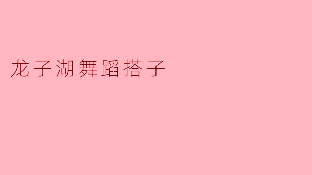 龙子湖舞蹈搭子