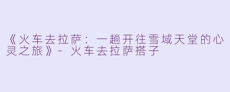 《火车去拉萨：一趟开往雪域天堂的心灵之旅》-火车去拉萨搭子