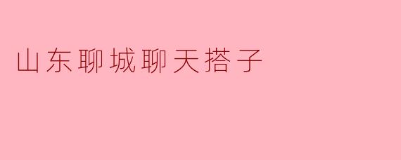 山东聊城聊天搭子