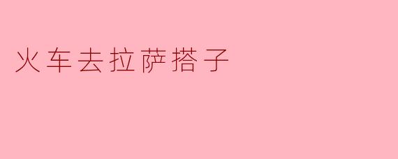 火车去拉萨搭子