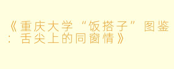 《重庆大学“饭搭子”图鉴：舌尖上的同窗情》