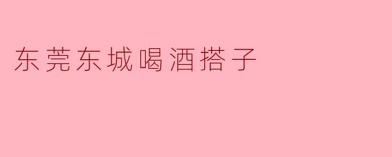东莞东城喝酒搭子