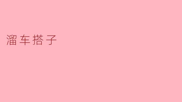 溜车搭子