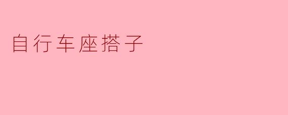 自行车座搭子