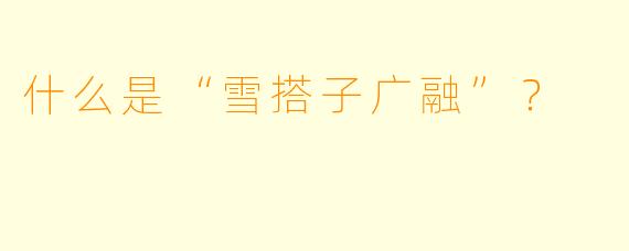 什么是“雪搭子广融”？