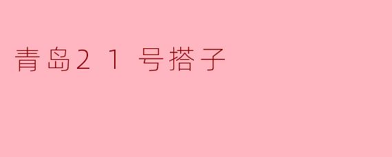 青岛21号搭子