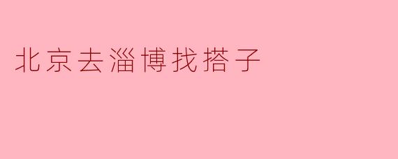 北京去淄博找搭子